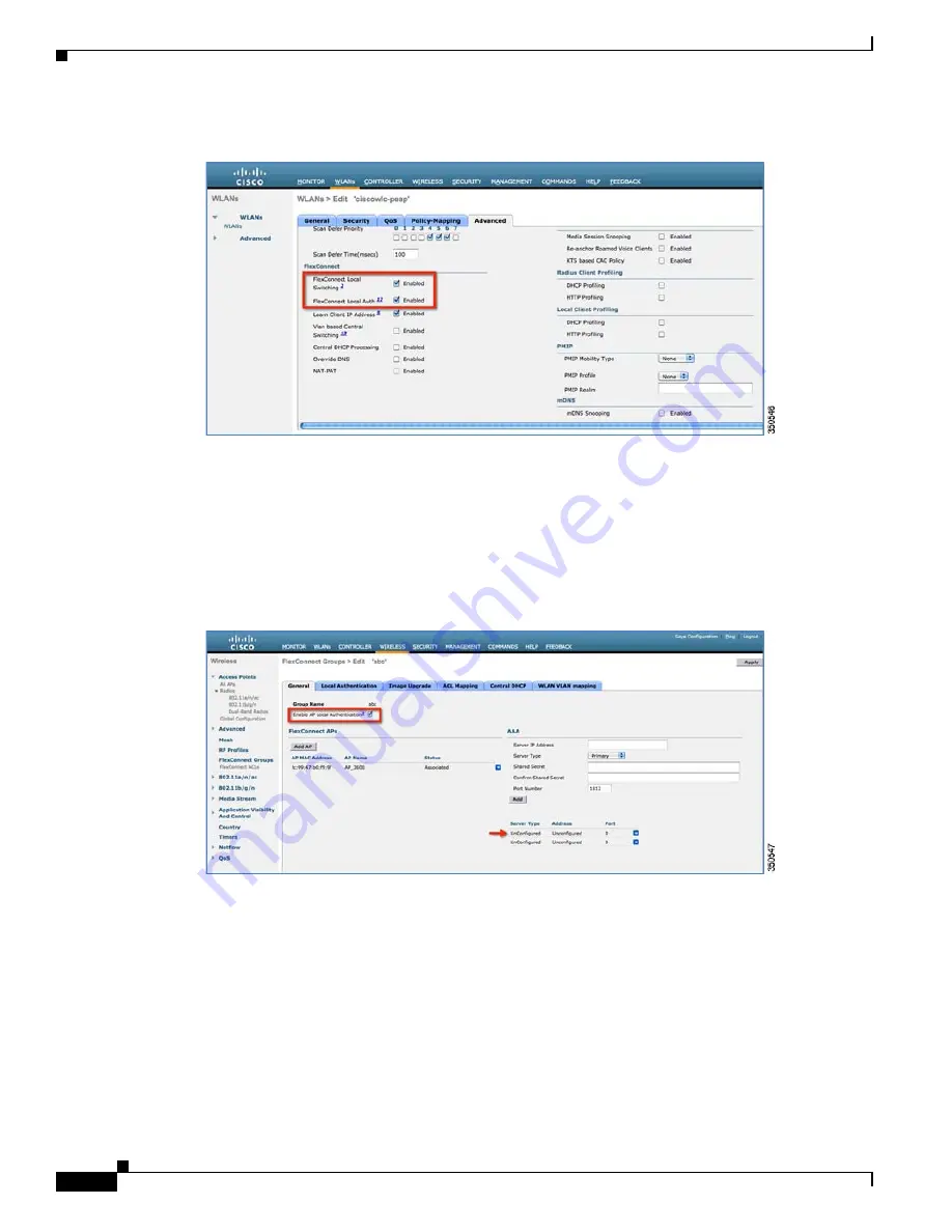 Cisco Flex 7500 Series Deployment Manual Download Page 74