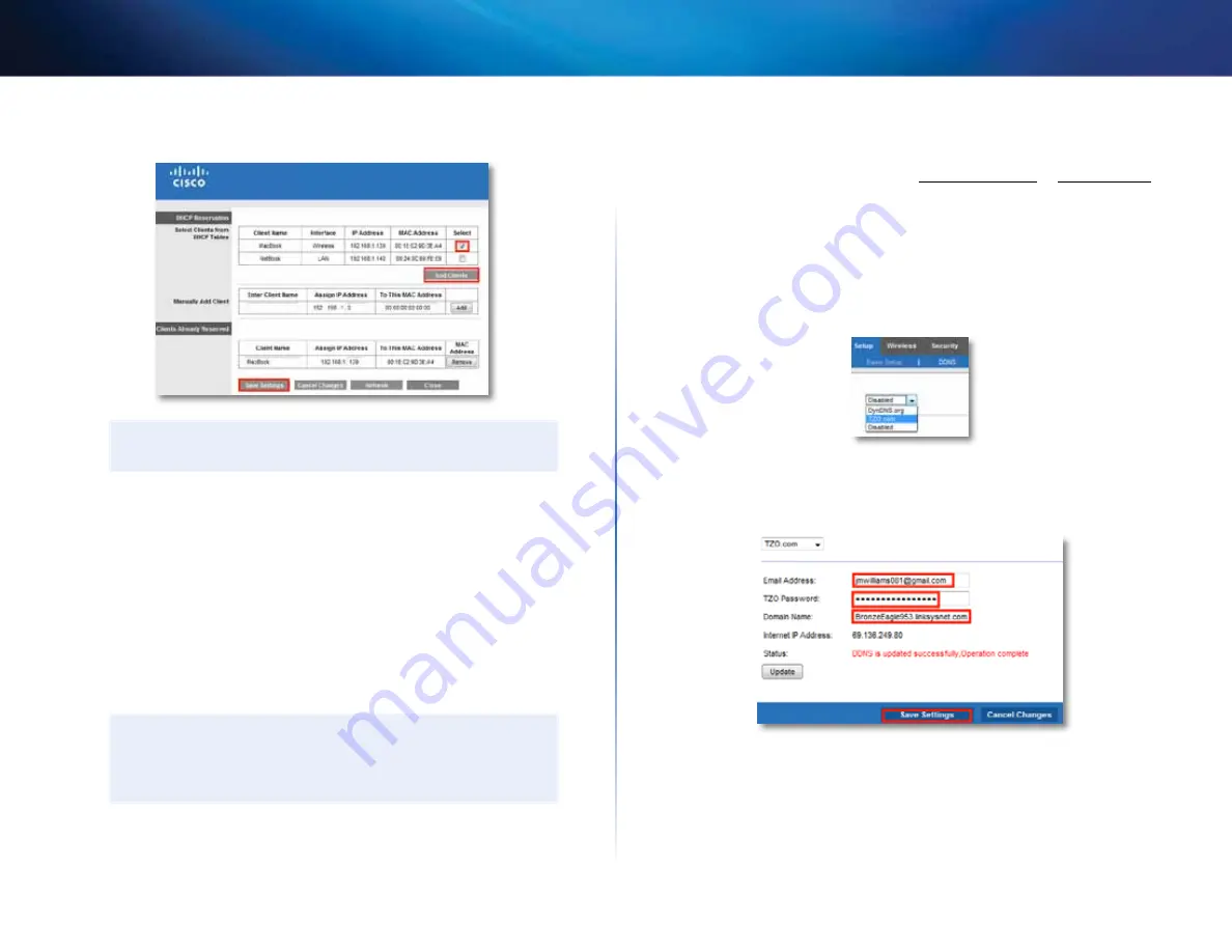 Cisco Linksys E800 User Manual Download Page 17