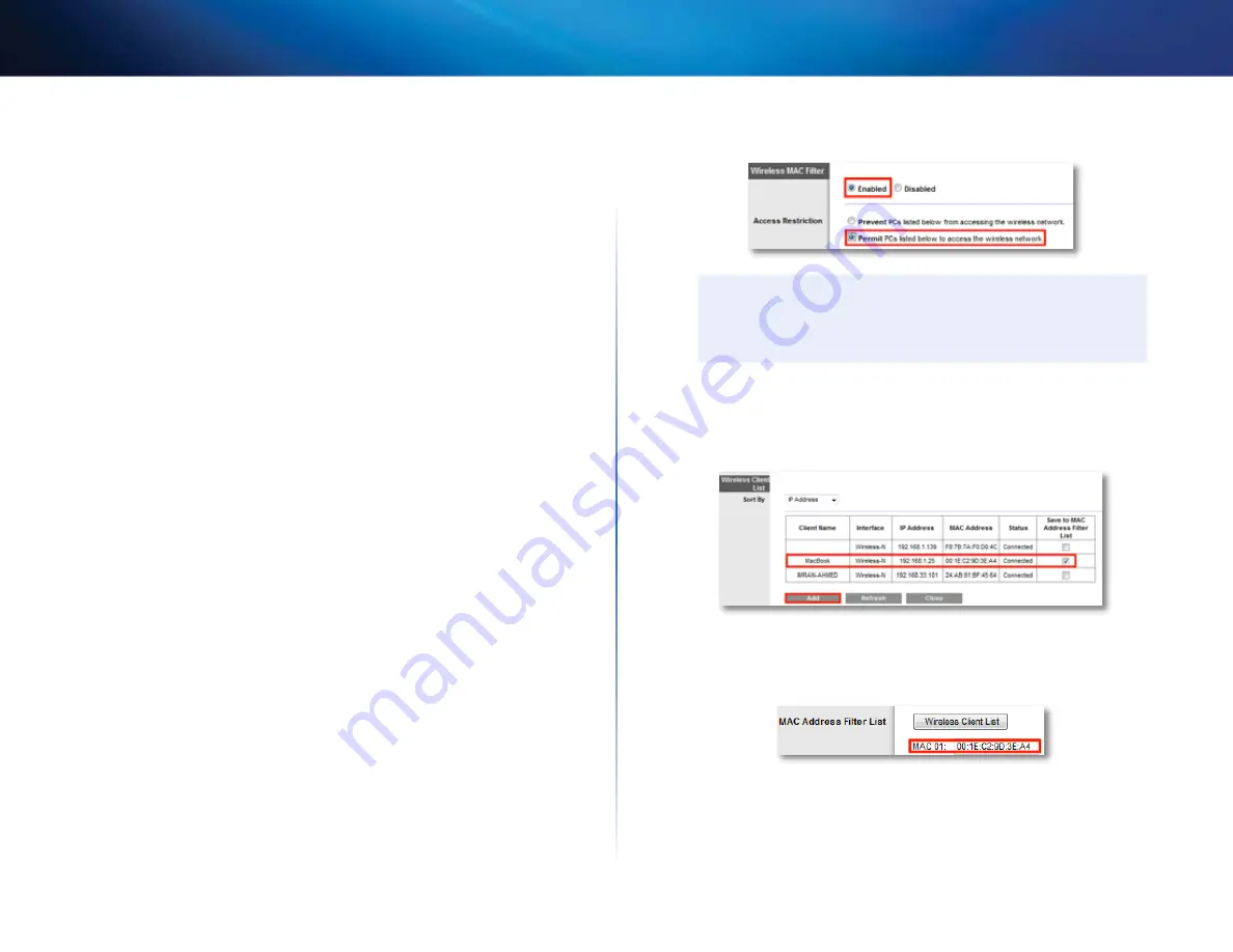 Cisco Linksys E800 User Manual Download Page 31