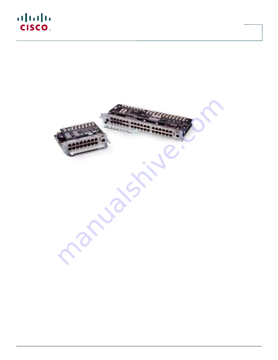 Cisco NM-16ESW - EtherSwitch Switch Datasheet Download Page 1