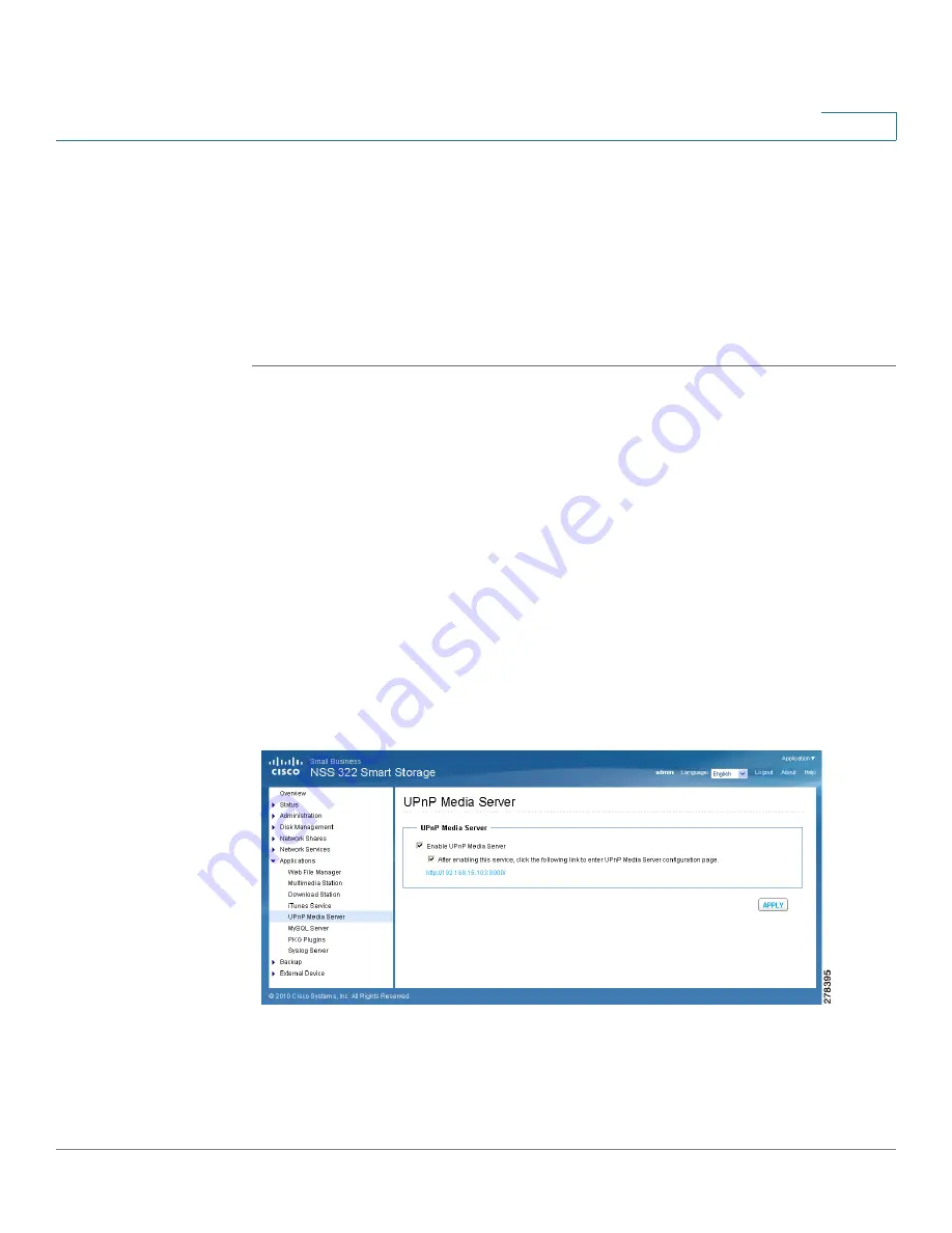 Cisco NSS 300 Series Administration Manual Download Page 191