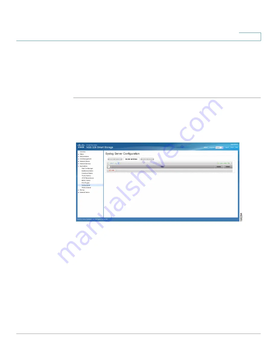 Cisco NSS 300 Series Administration Manual Download Page 196