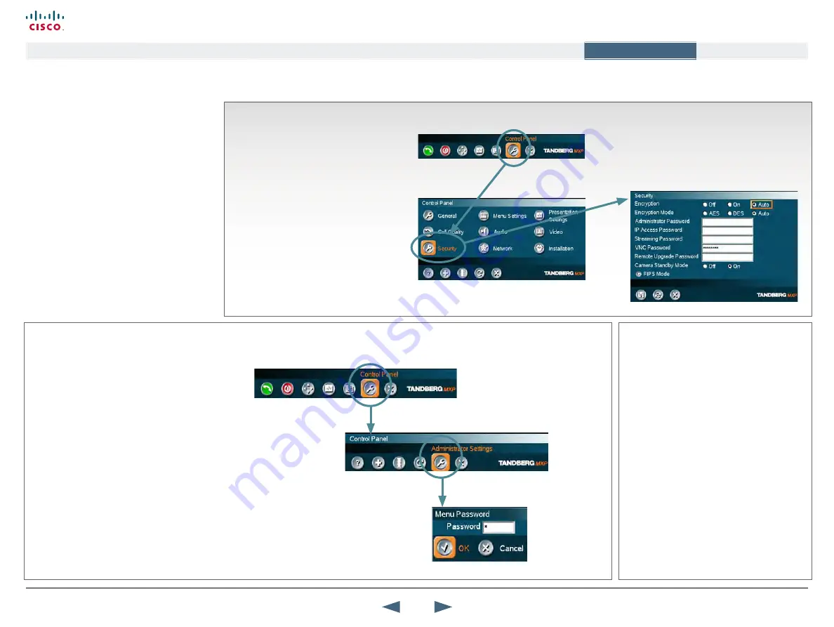 Cisco TelePresence 1000 MXP Administrator'S Manual Download Page 94