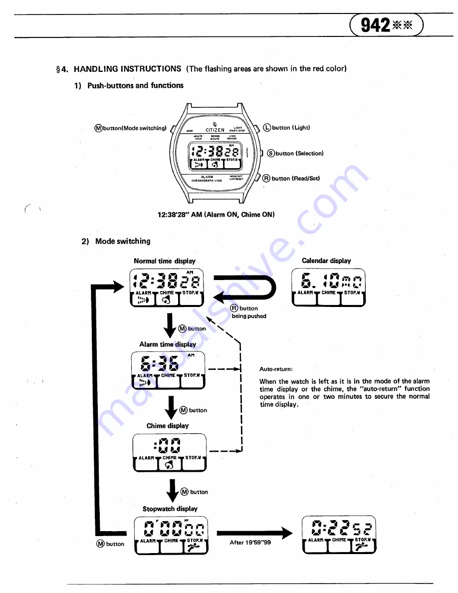 Citizen 942 Скачать руководство пользователя страница 4