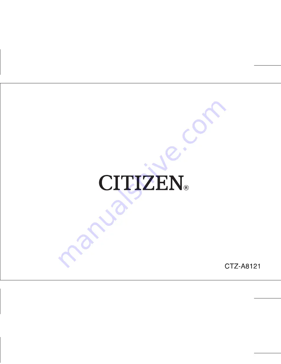 Citizen BTOSeries Instruction Manual Download Page 43