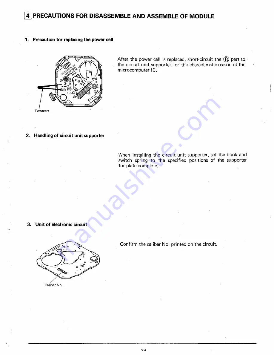 Citizen C050 Technical Information Download Page 42