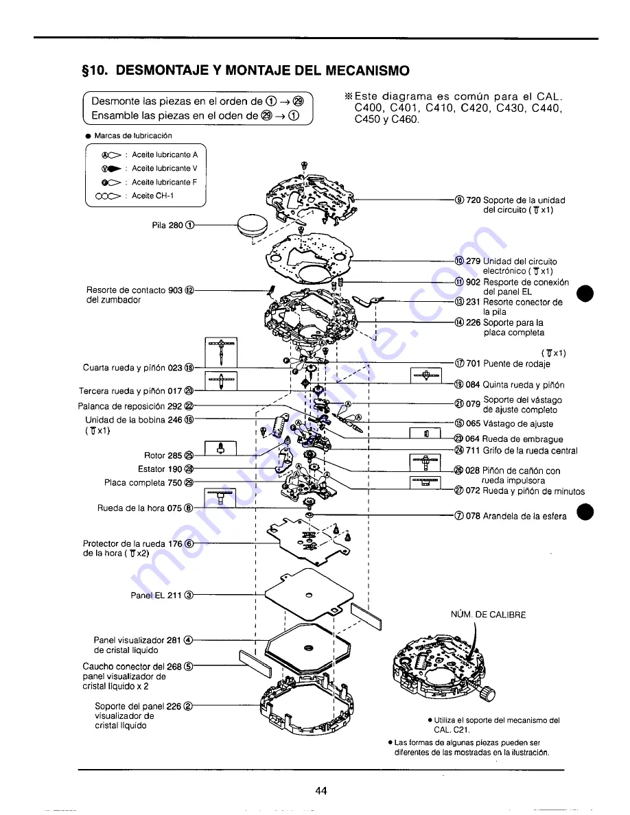 Citizen C440 Technical Information Download Page 46