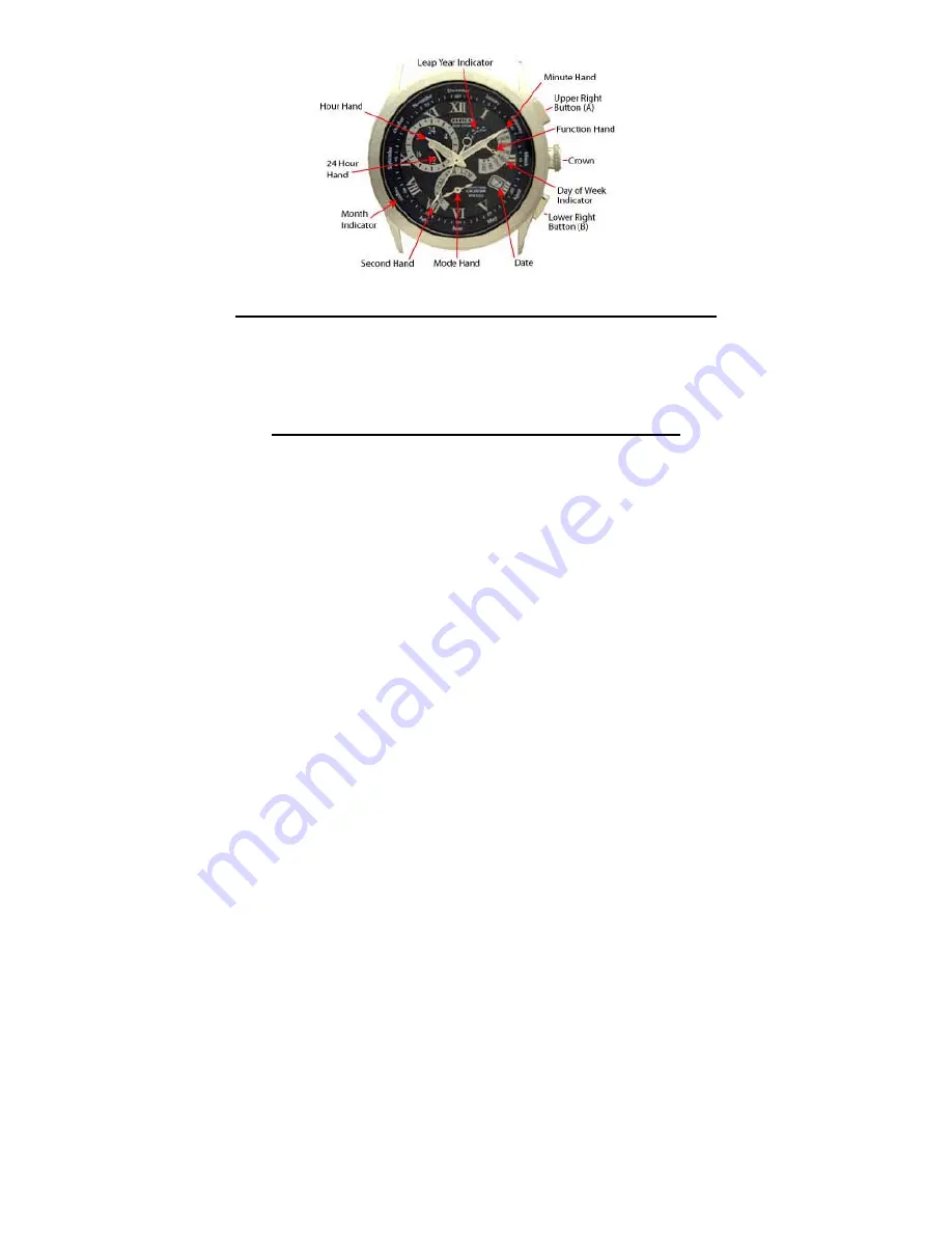 Citizen Calibre 8700 Series Quick Reference Download Page 4