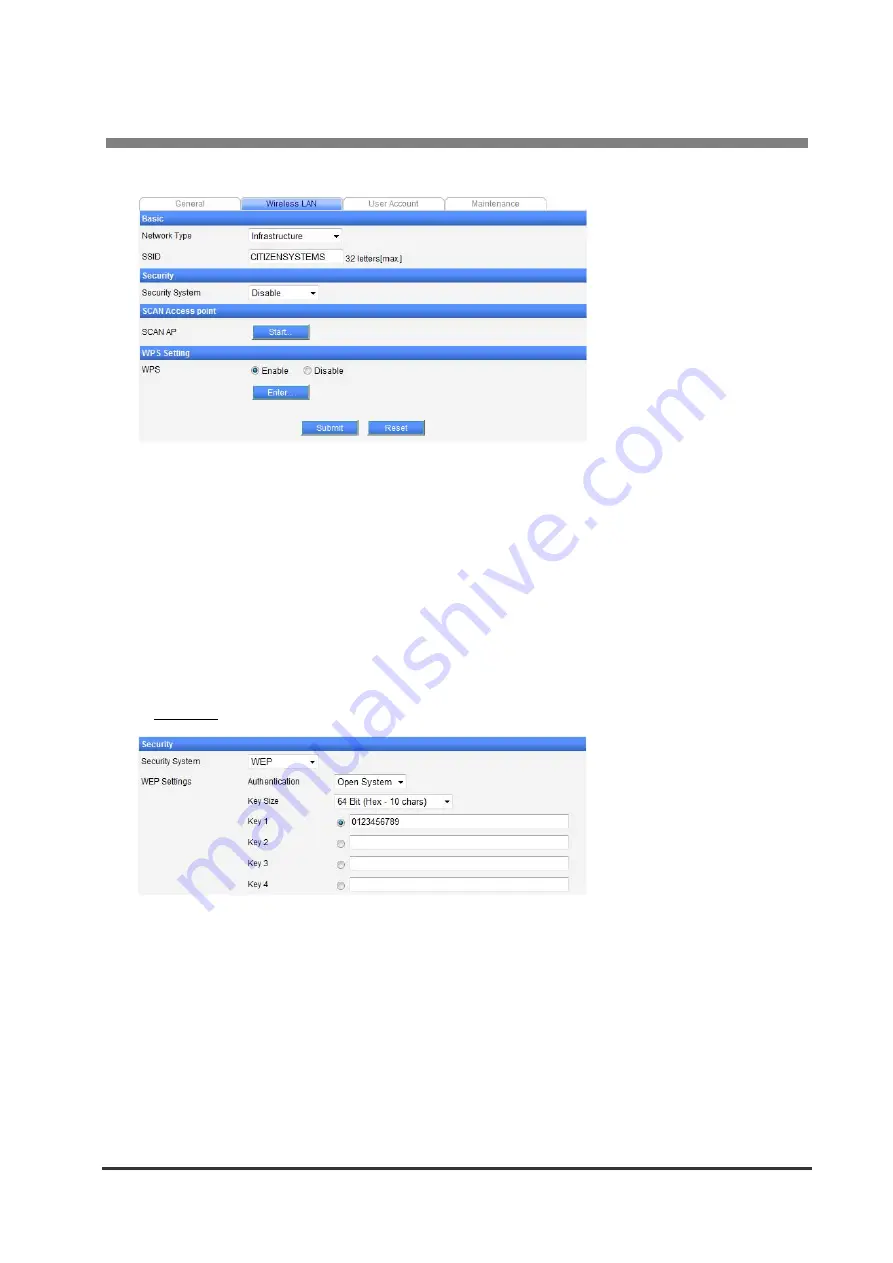 Citizen IF1-WF01 User Manual Download Page 37