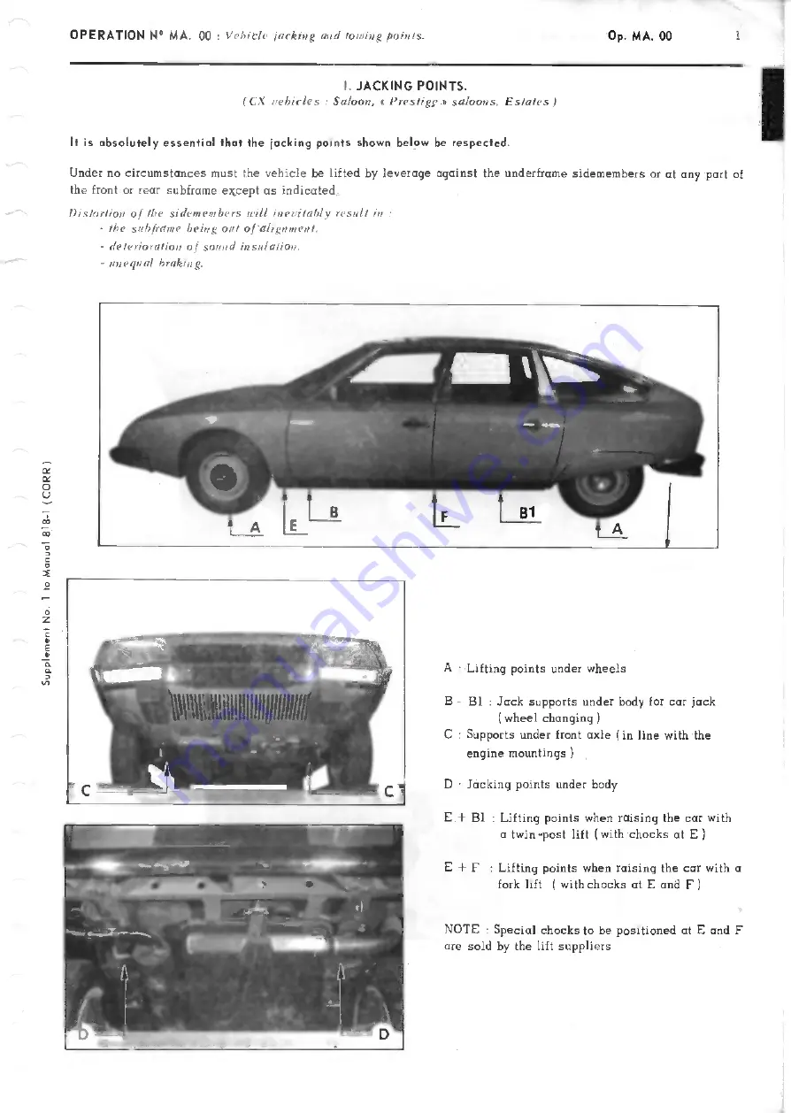 CITROEN CX Скачать руководство пользователя страница 24