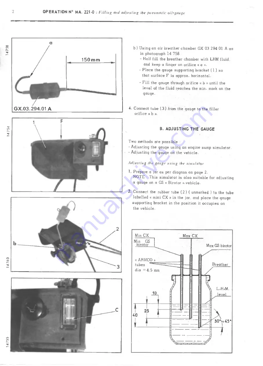 CITROEN CX Repair Manual Download Page 167