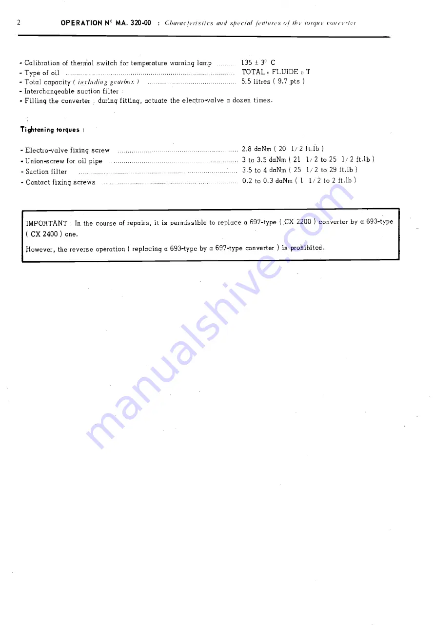 CITROEN CX Repair Manual Download Page 186