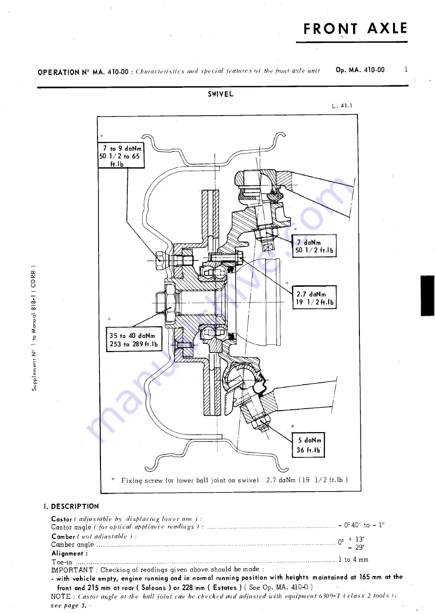 CITROEN CX Repair Manual Download Page 232