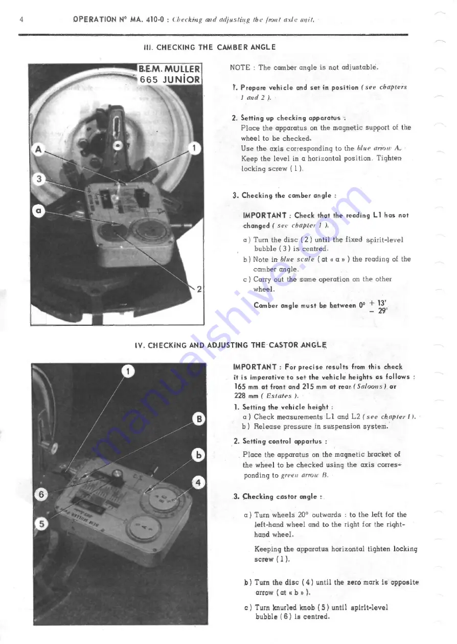 CITROEN CX Repair Manual Download Page 239