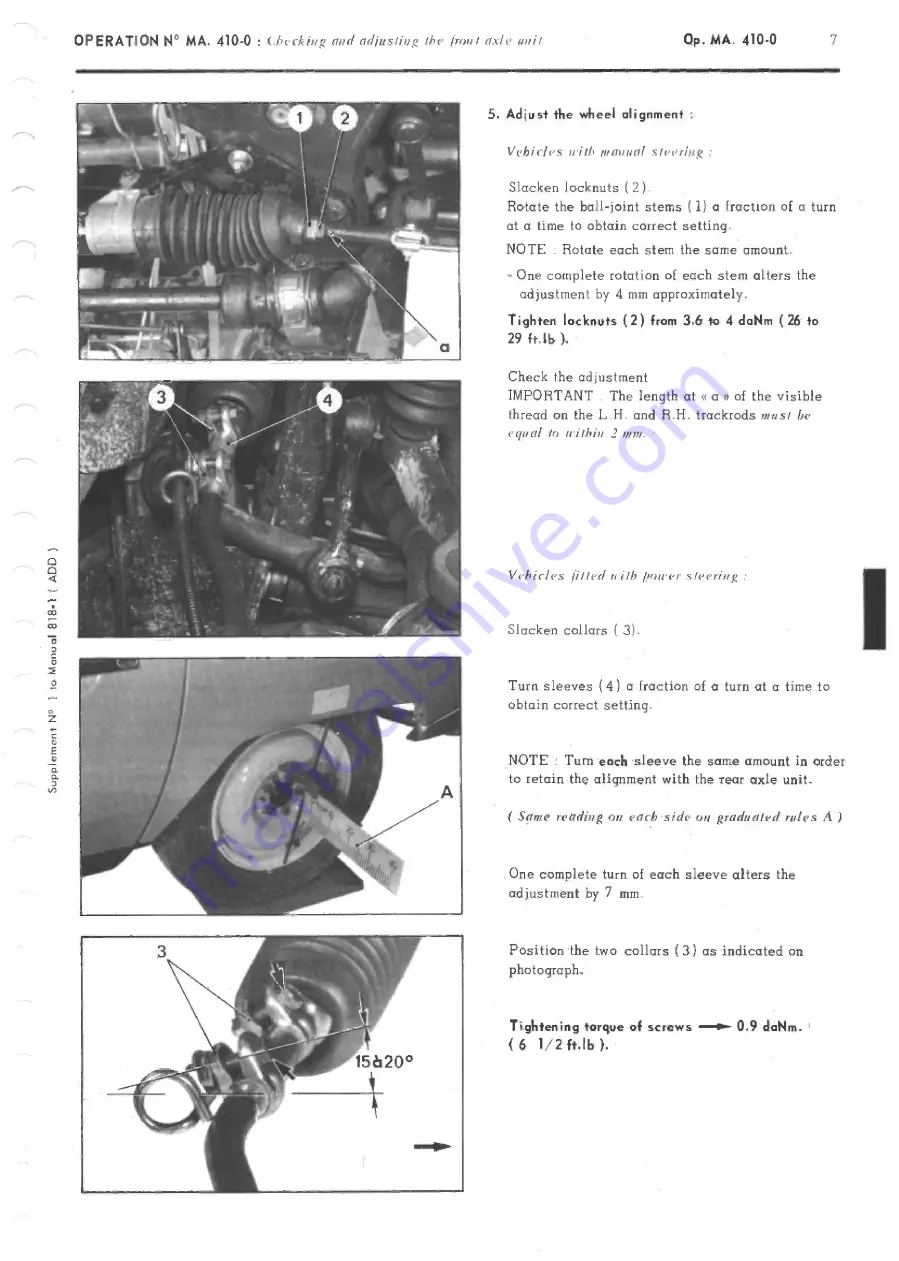 CITROEN CX Repair Manual Download Page 242