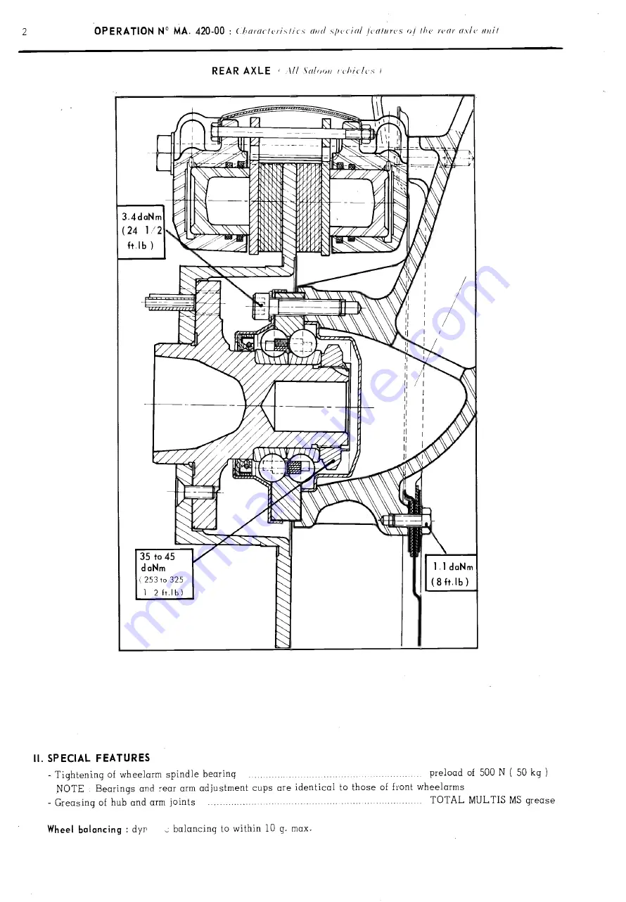 CITROEN CX Repair Manual Download Page 247