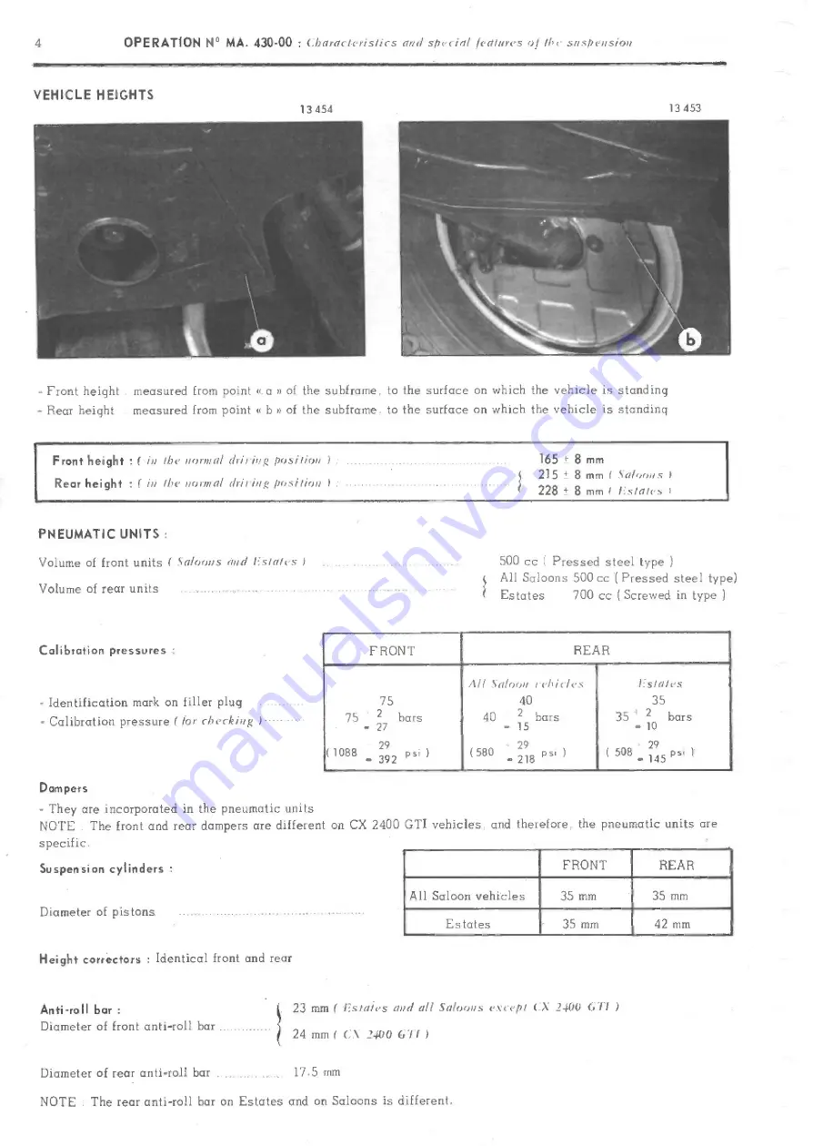 CITROEN CX Repair Manual Download Page 255