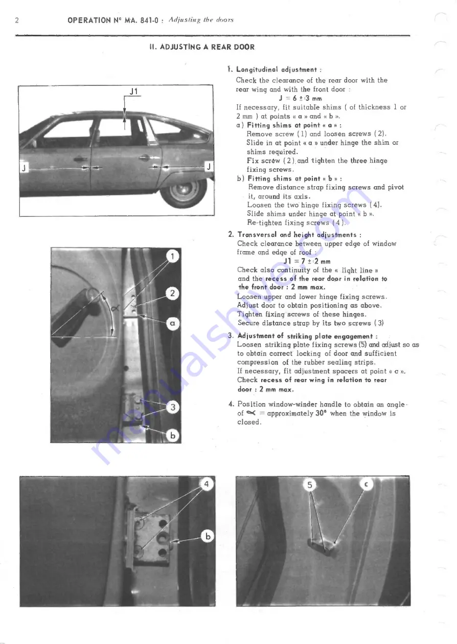 CITROEN CX Repair Manual Download Page 385