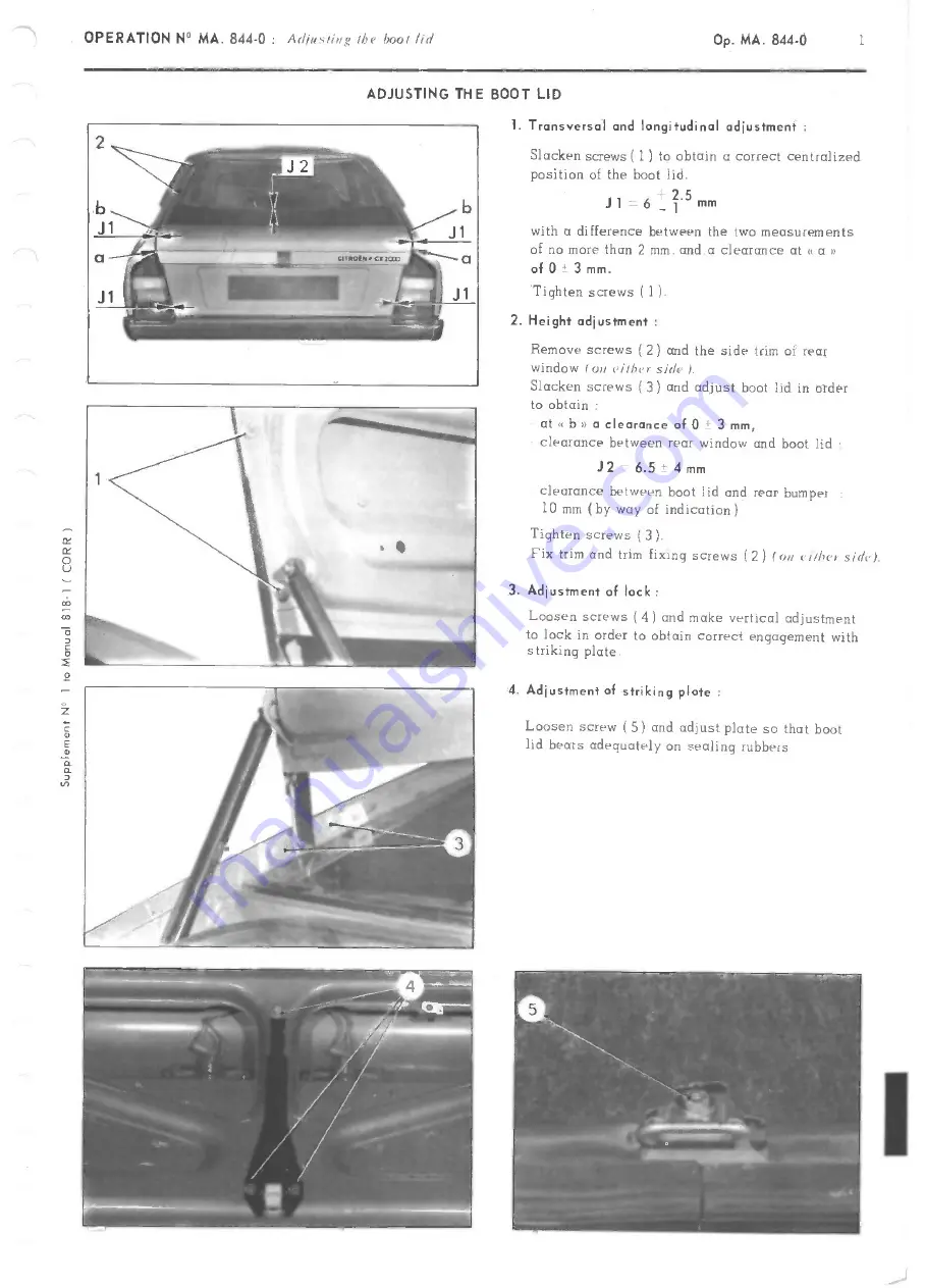 CITROEN CX Скачать руководство пользователя страница 386