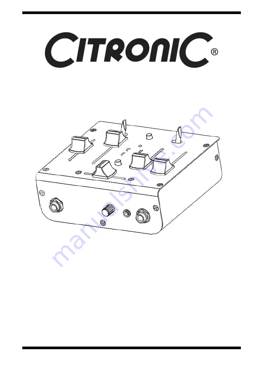 Citronic MINI MIX-1 Скачать руководство пользователя страница 1