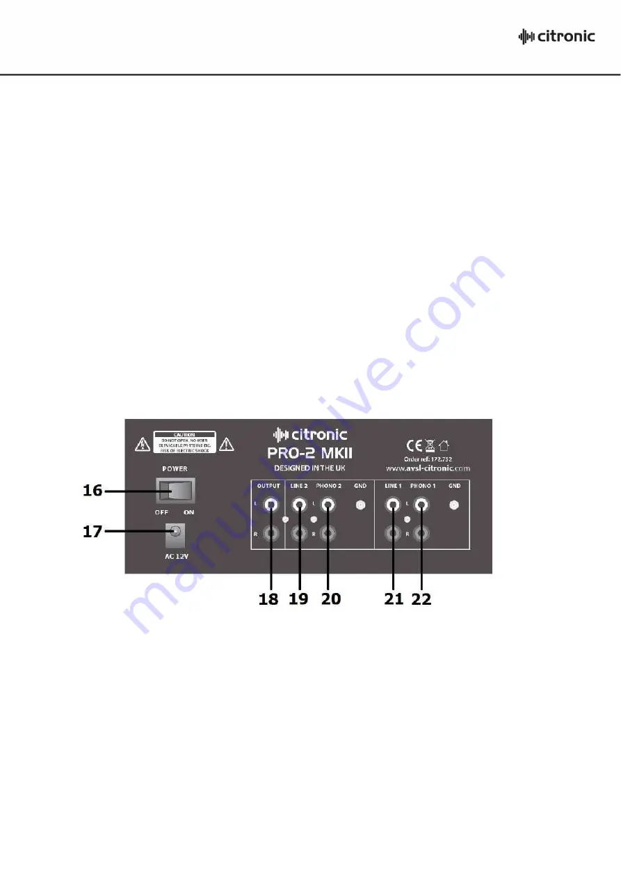 Citronic PRO-2 MKII Скачать руководство пользователя страница 4