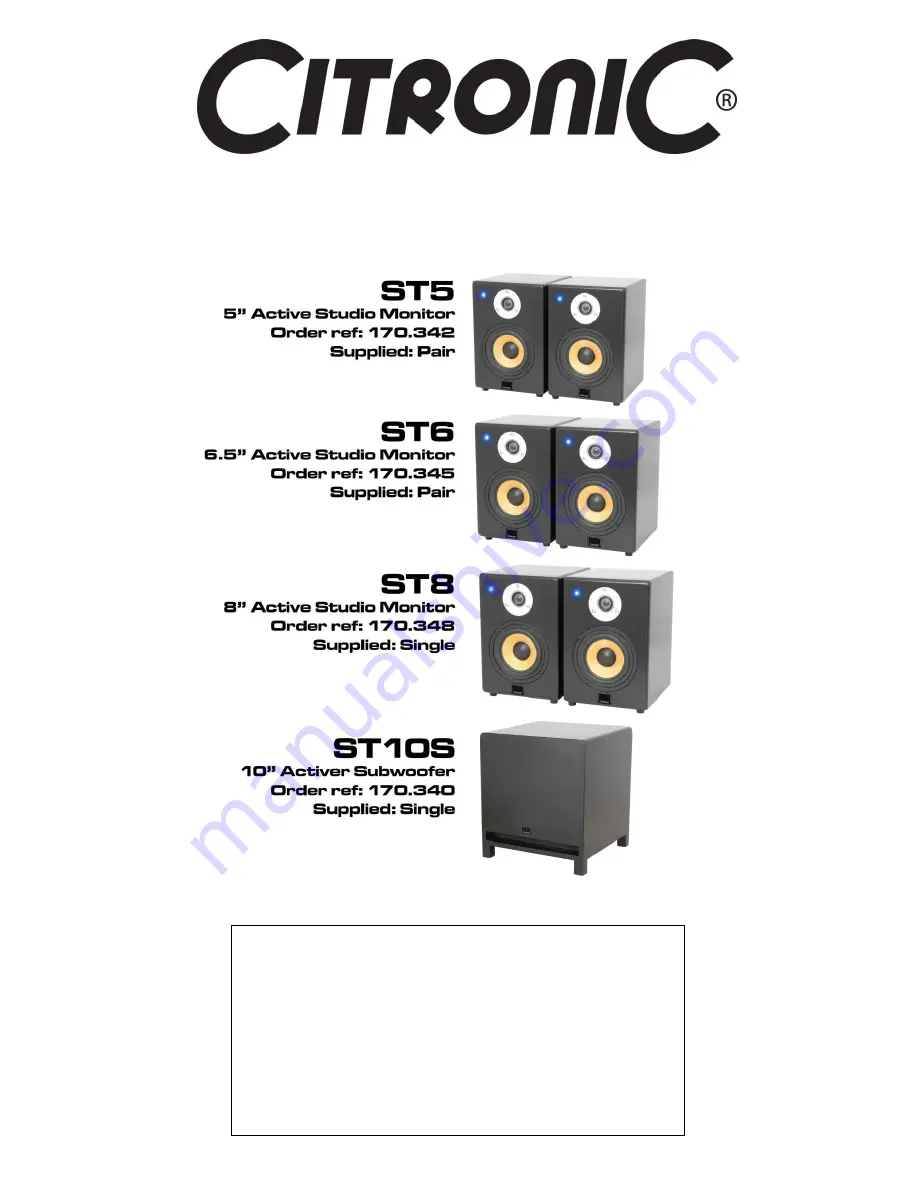 Citronic ST5 User Manual Download Page 1