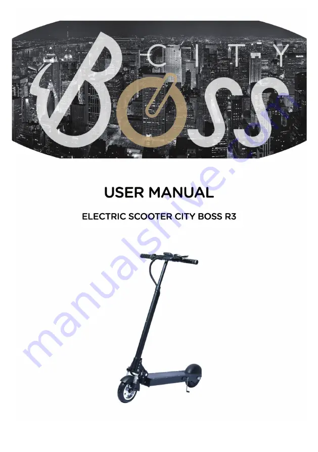 CITY BOSS R3 User Manual Download Page 1