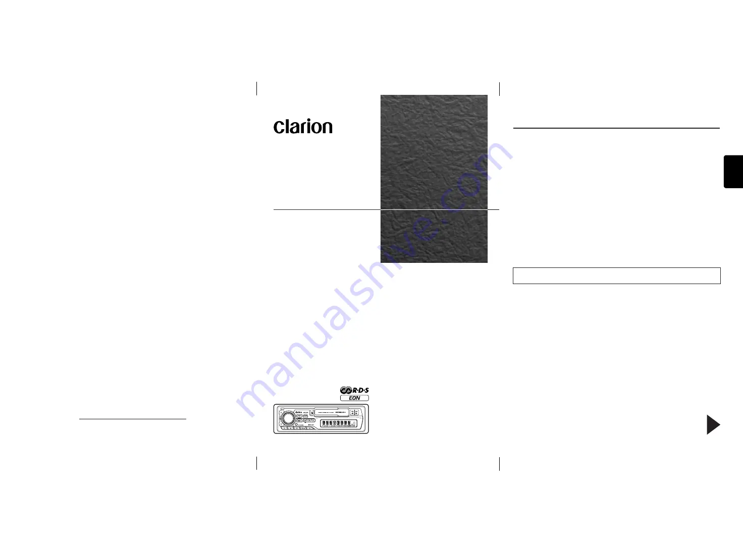 Clarion AB223R Скачать руководство пользователя страница 1