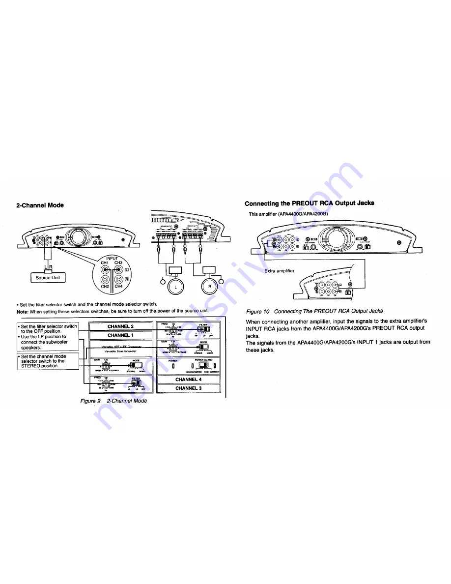 Clarion APA4200G Operation And Installation Manual Download Page 4