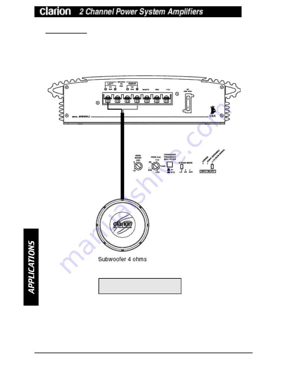 Clarion APX200.2 Operating & Installation Manual Download Page 6