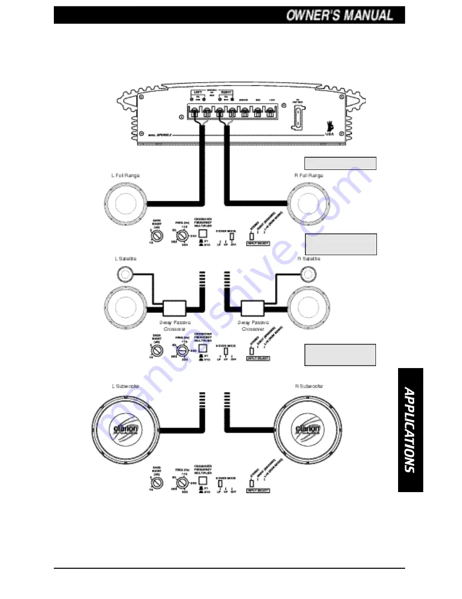 Clarion APX200.2 Operating & Installation Manual Download Page 7