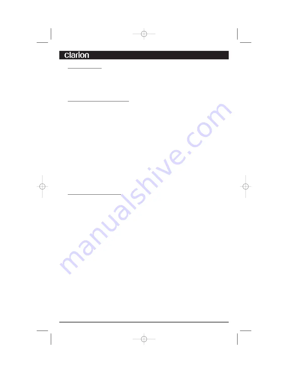 Clarion APX280M Operation & Installation Manual Download Page 6