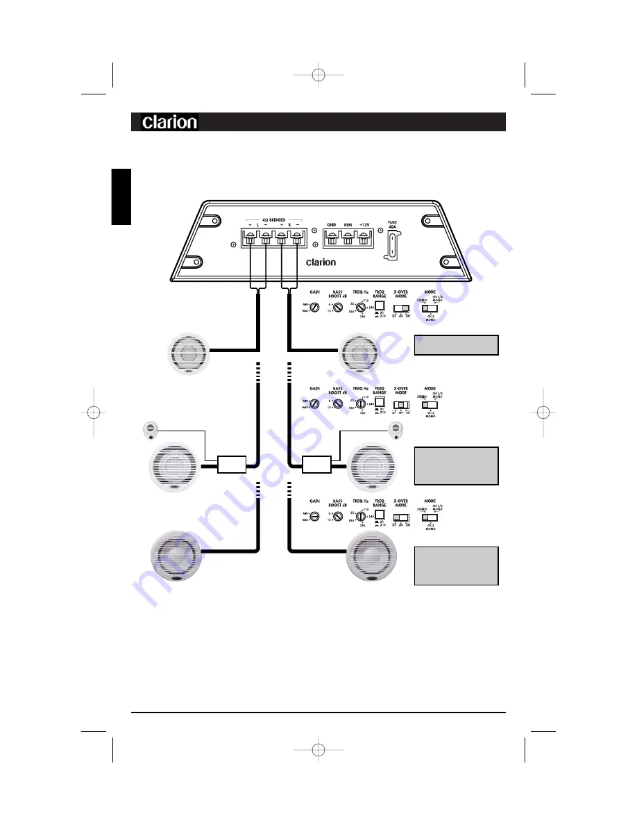 Clarion APX290M Operating & Installation Manual Download Page 14