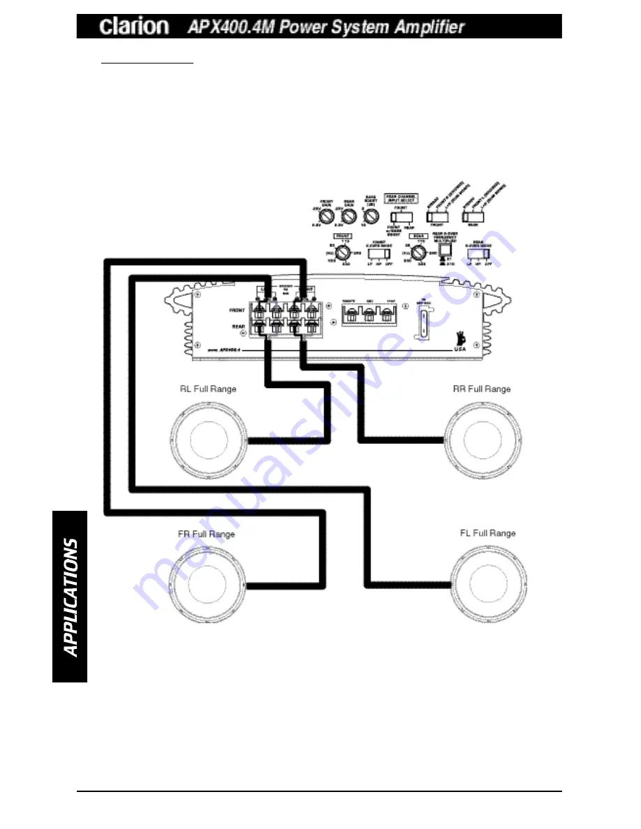 Clarion APX400 Operating & Installation Manual Download Page 6