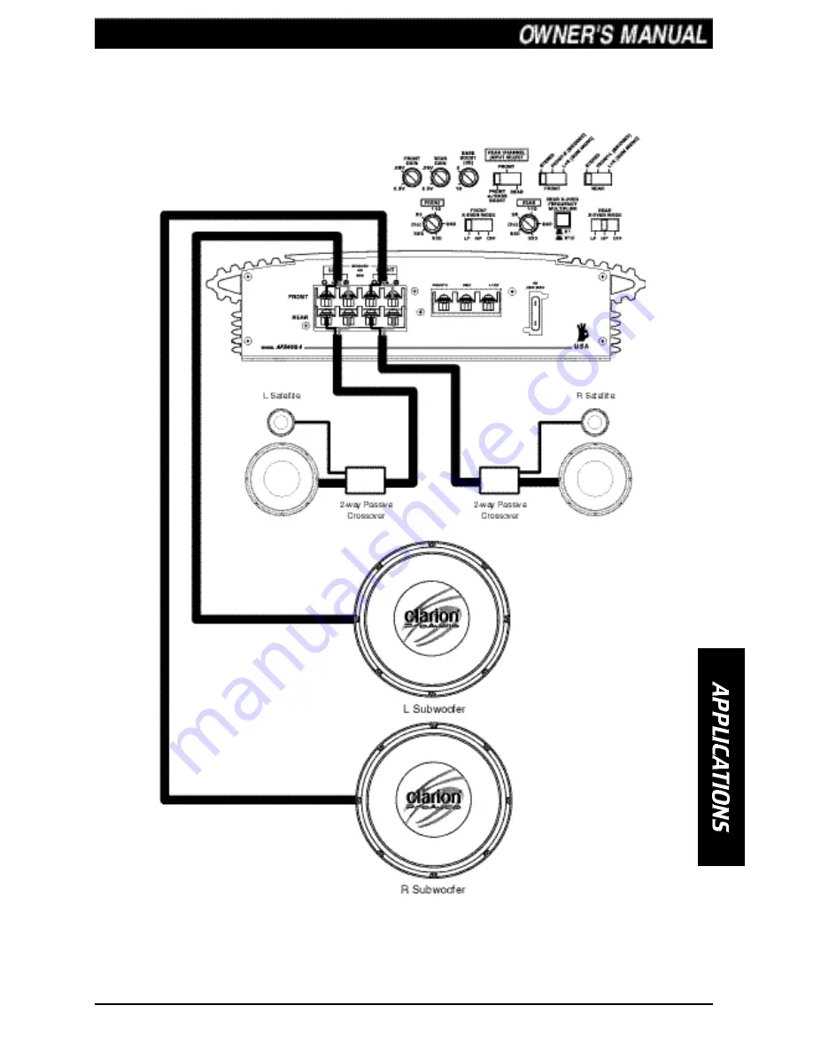 Clarion APX400 Operating & Installation Manual Download Page 7