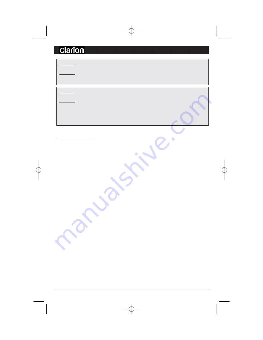 Clarion APX480M Owner'S Manual Download Page 14