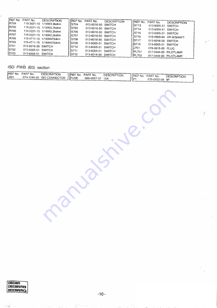 Clarion BD239R Service Manual Download Page 10