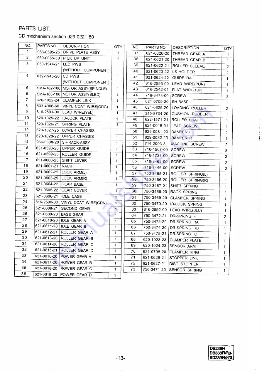 Clarion BD239R Скачать руководство пользователя страница 13