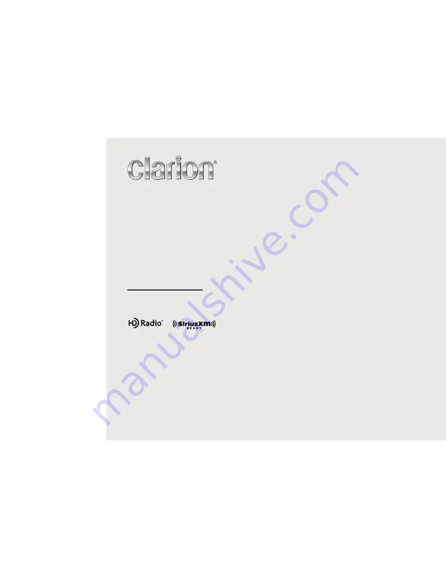 Clarion CX505 Owner'S Manual & Installation Manual Download Page 1