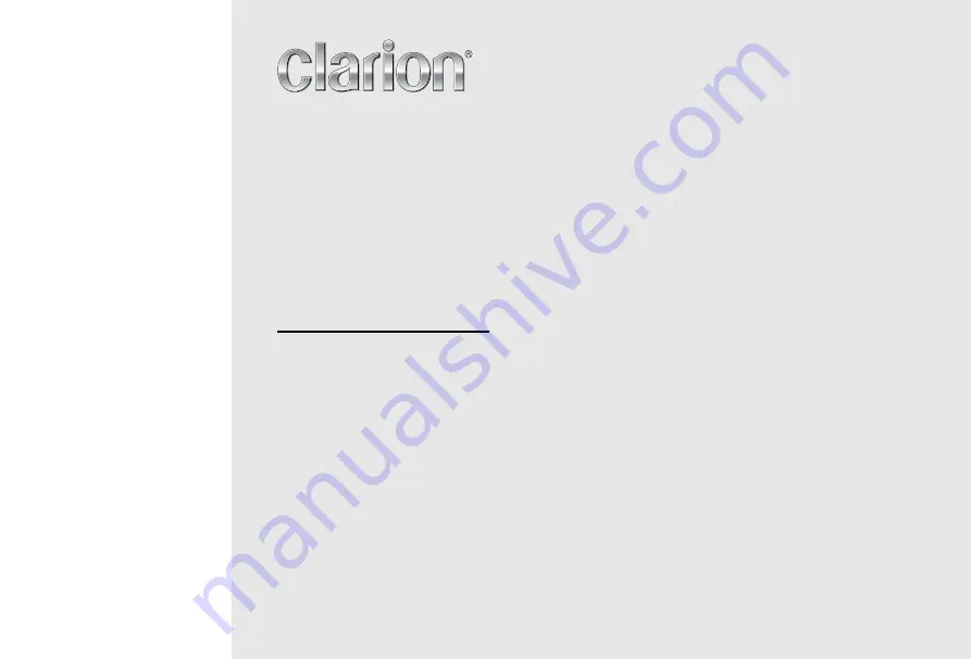 Clarion CZ104E Owner'S Manual And Installation Manual Download Page 1