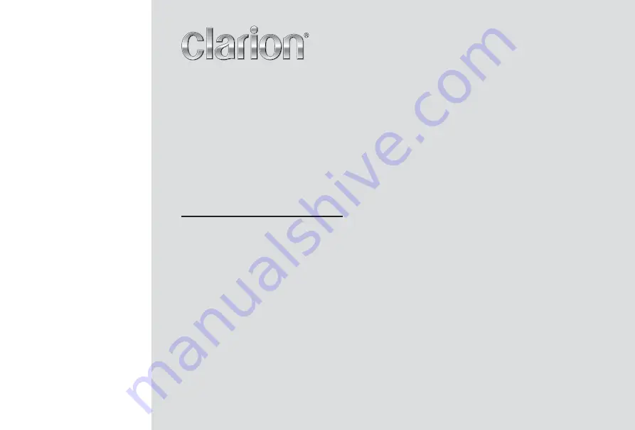 Clarion CZ205AU Owner'S Manual & Installation Manual Download Page 1