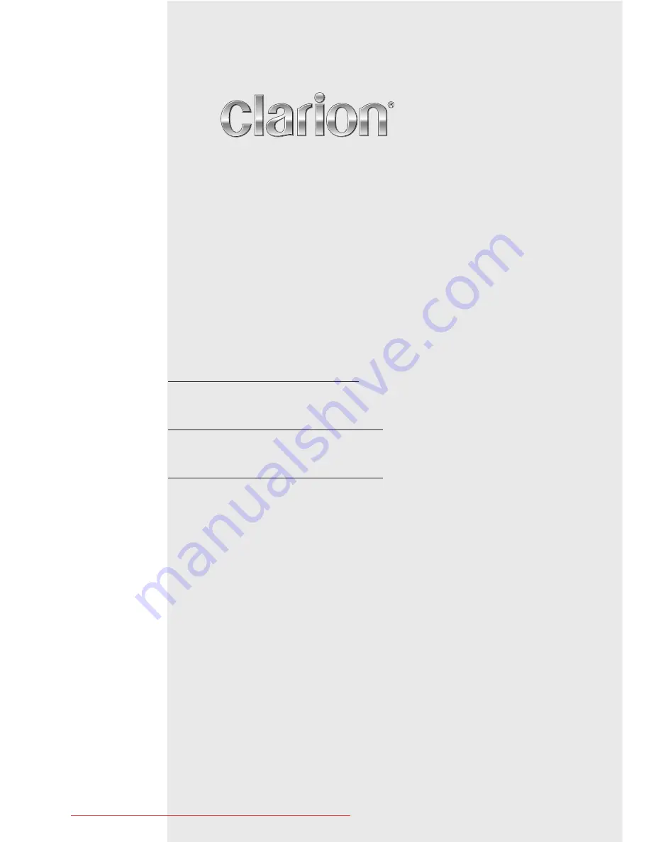 Clarion CZ209E Owner'S Manual Download Page 1