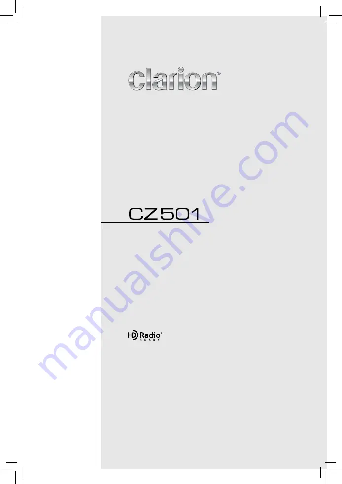 Clarion CZ501 Owners & Installation Manual Download Page 1