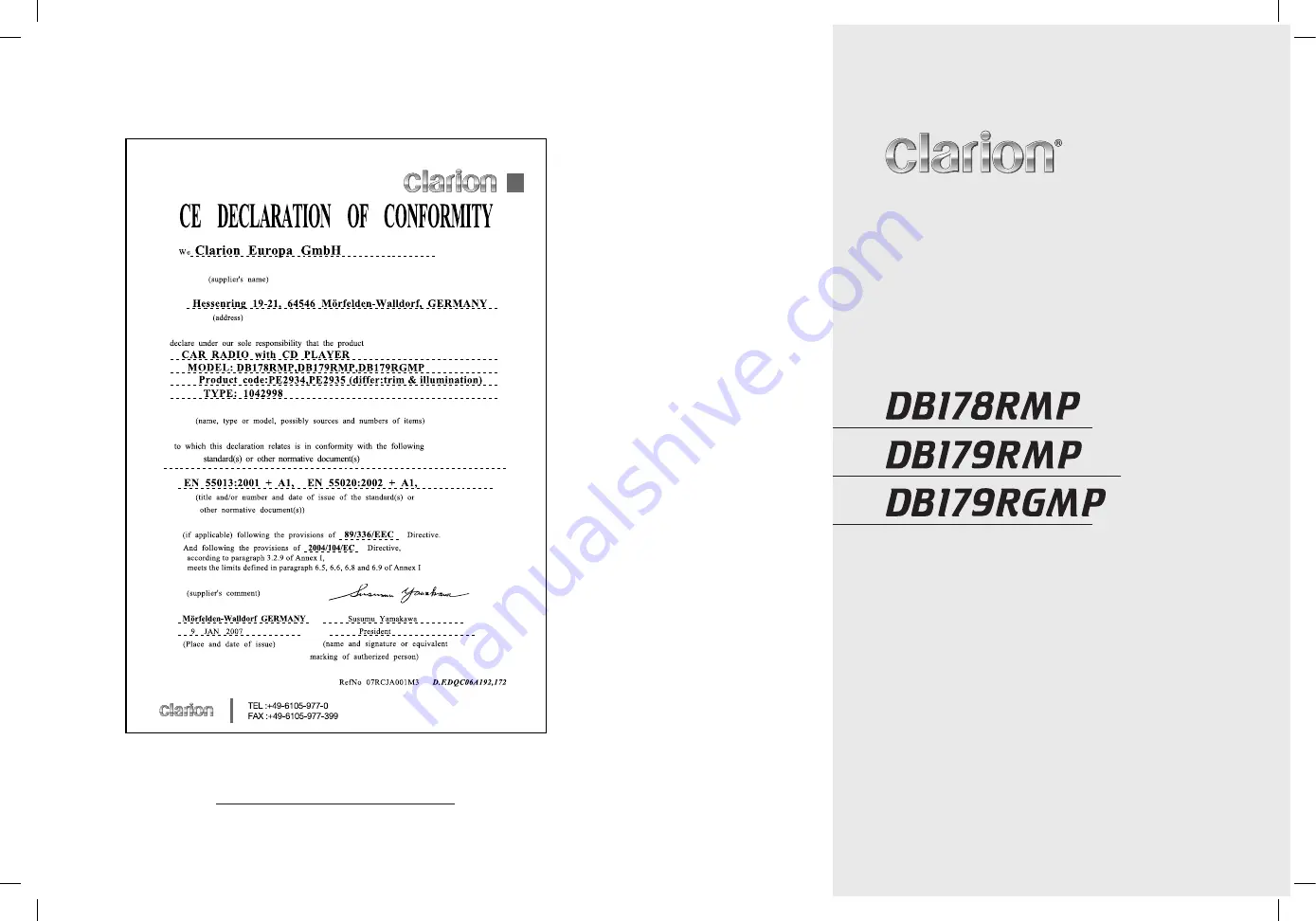 Clarion DB178RMP Owner'S Manual Download Page 28