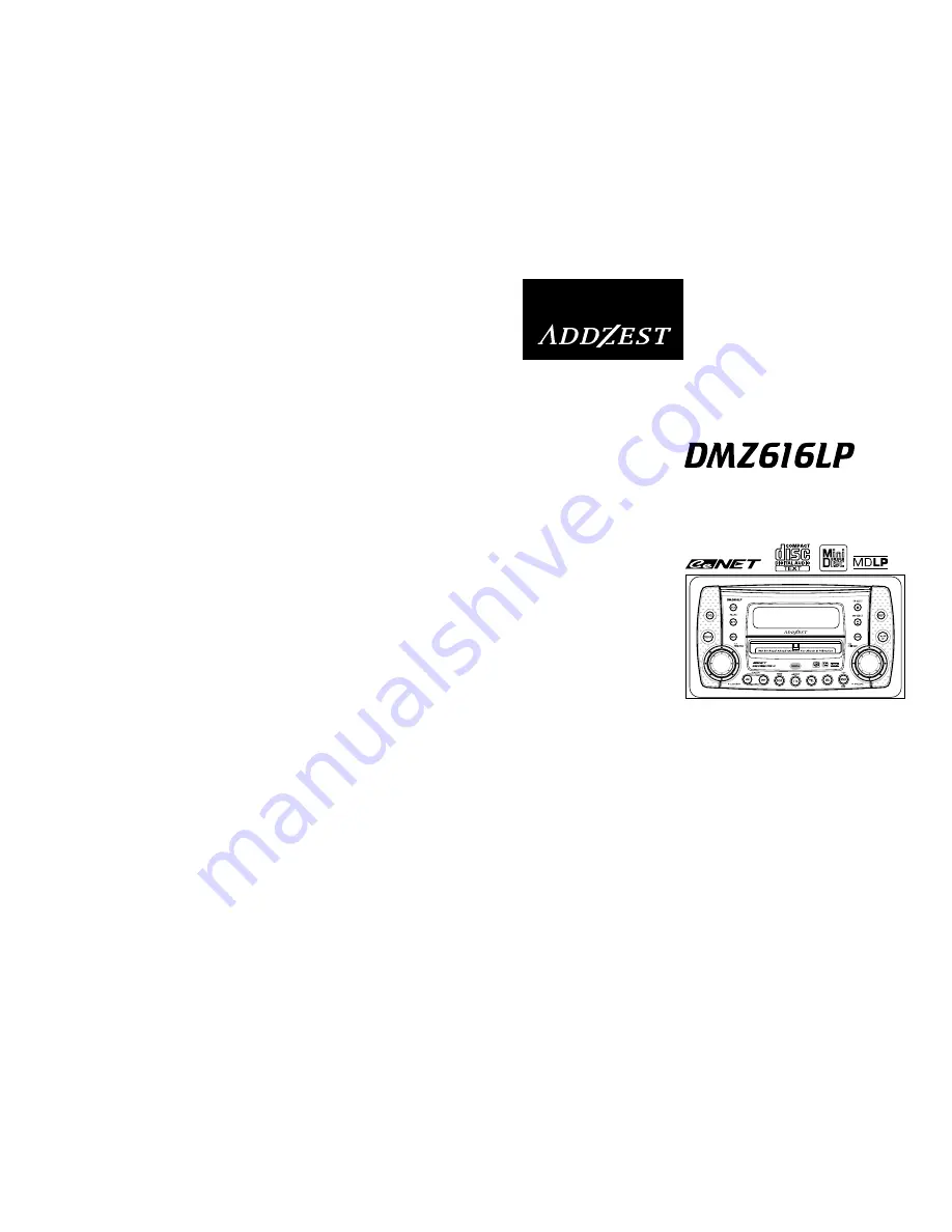 Clarion DMZ616LP Скачать руководство пользователя страница 1