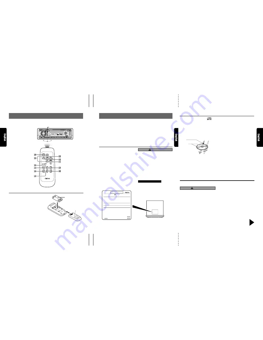 Clarion ] DXZ715 Owner'S Manual Download Page 3