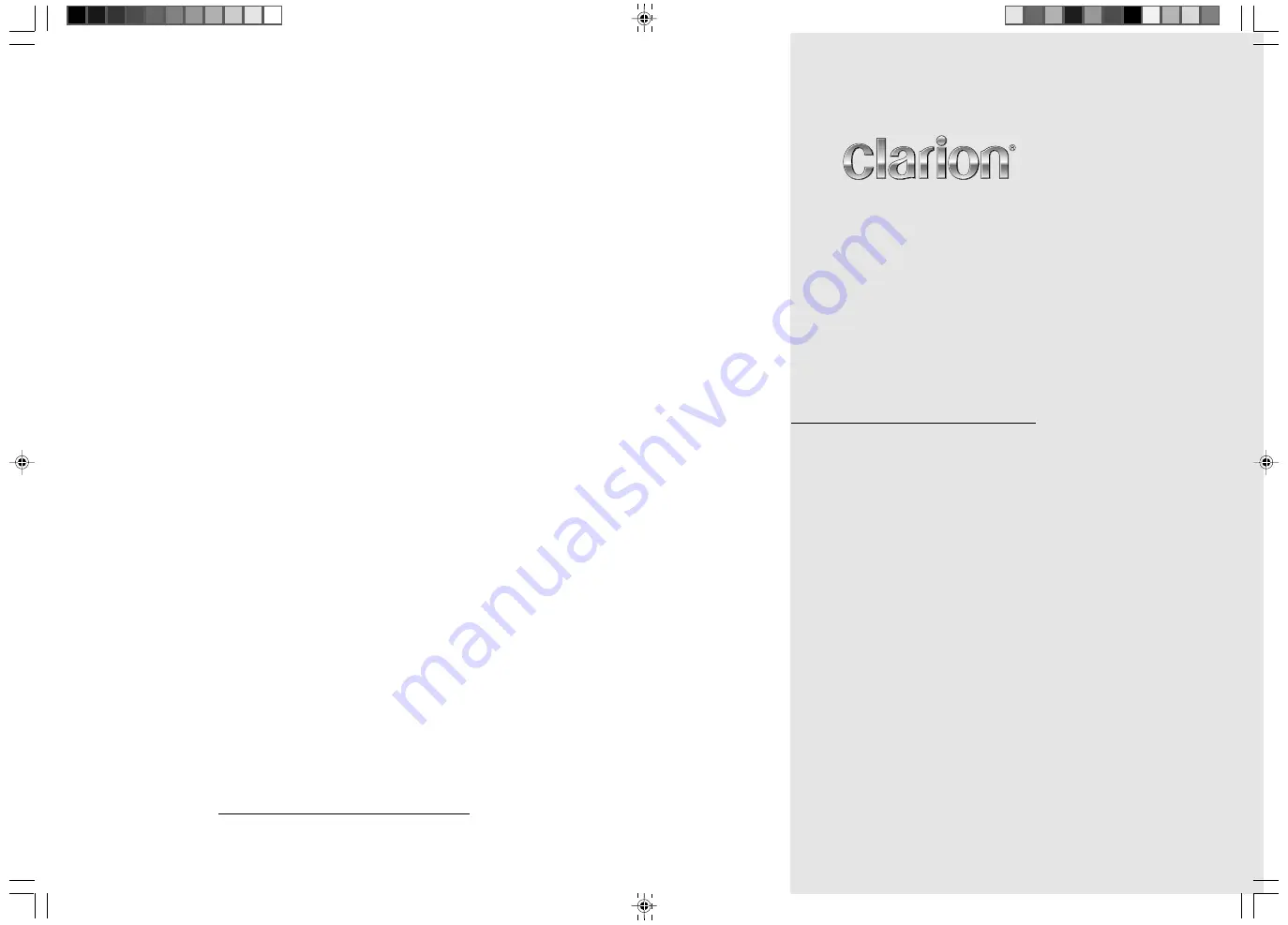 Clarion DXZ765MP (French) Mode D'Emploi Download Page 1