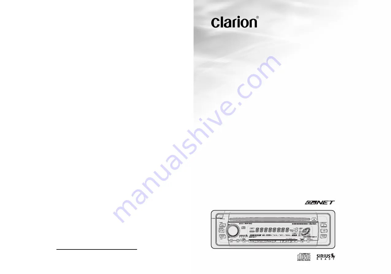 Clarion M455 Скачать руководство пользователя страница 1