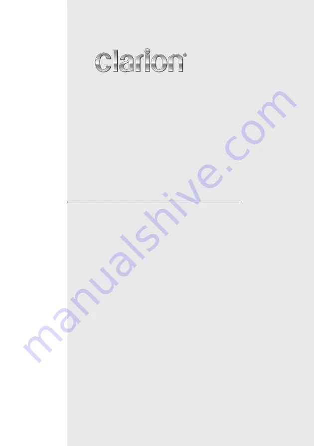 Clarion RG-9451S Owner'S Manual Download Page 1