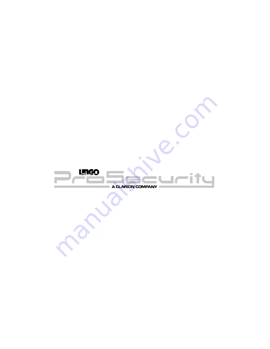 Clarion Ungo Pro Security SR1000 Owner'S Manual Download Page 40